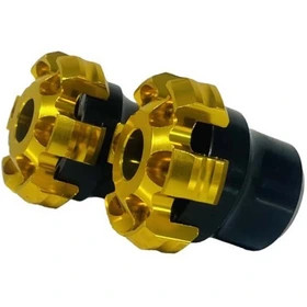 پروتکشن چرخ جلو موتور سیکلت وارون مدل ستاره ای کد B-9-GLD بسته 2 عددی
