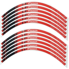 پد برچسب دور رینگ موتور سیکلت وارون مدل W-40-RD مناسب برای هوندا کلیک بسته 12 عددی